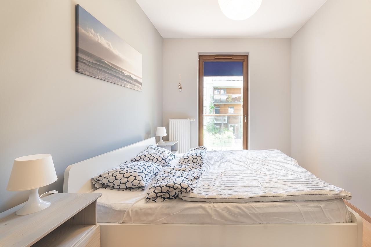Apartament W Gdansku Brzeznie ,Blisko Plazy ,Darmowe Miejsce Parkingowe ,Taras Luaran gambar